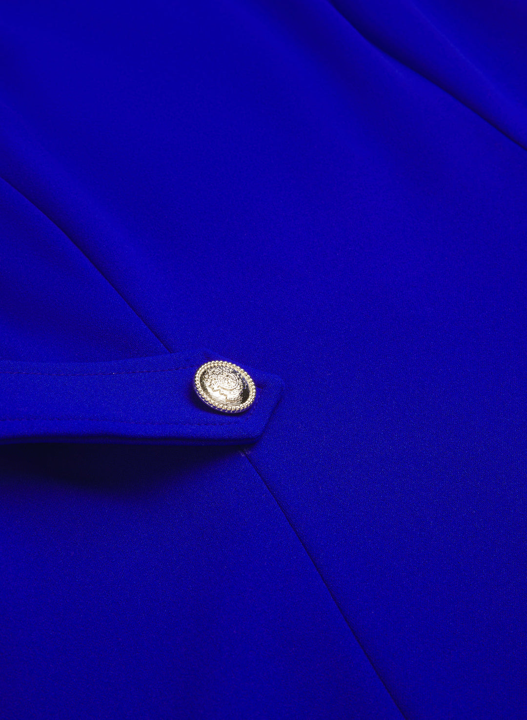 Buttoned-Tab Detail Dress