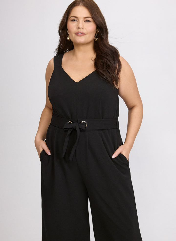 Tie-Waist Jumpsuit