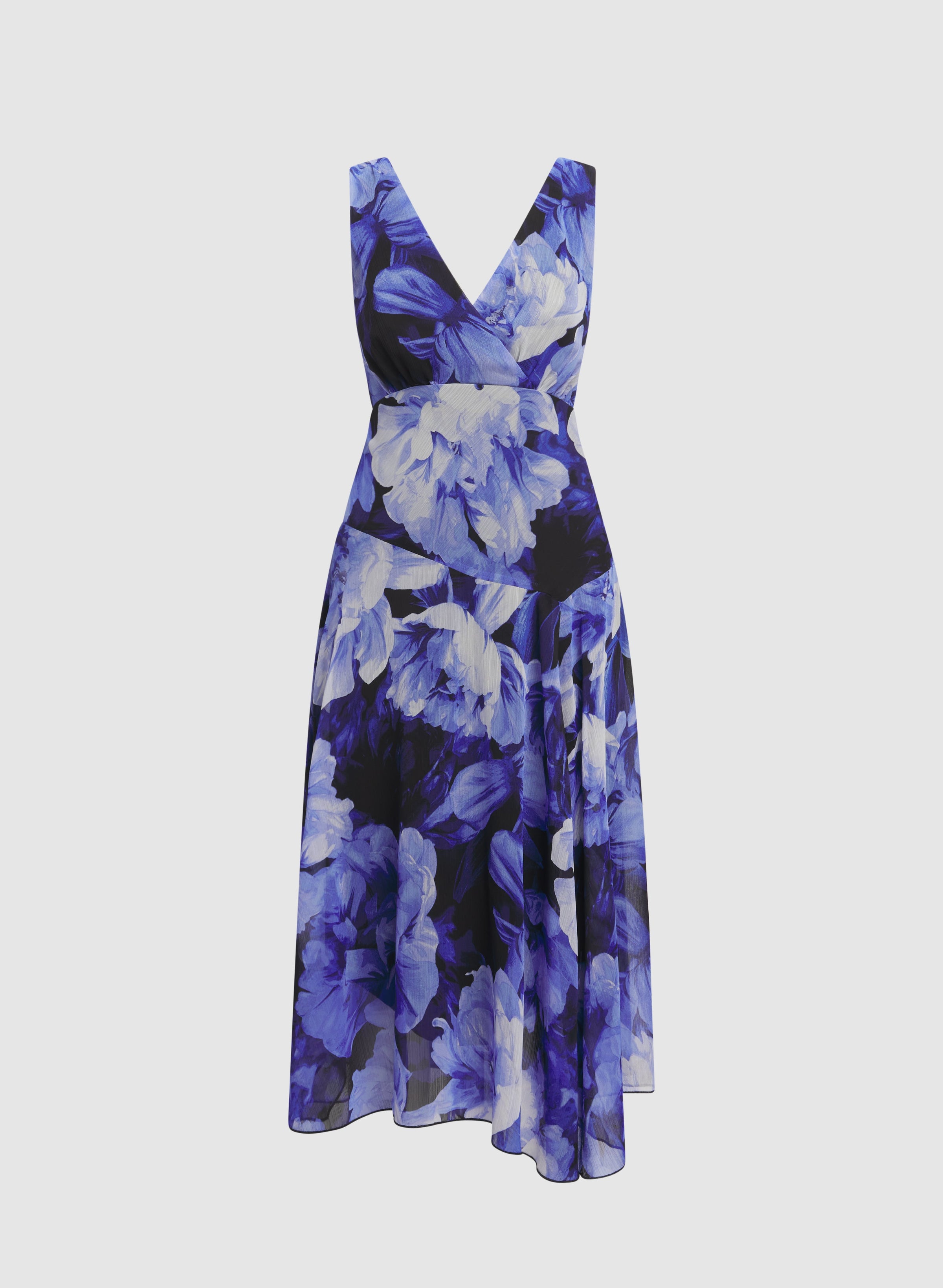 Floral Chiffon Midi Dress