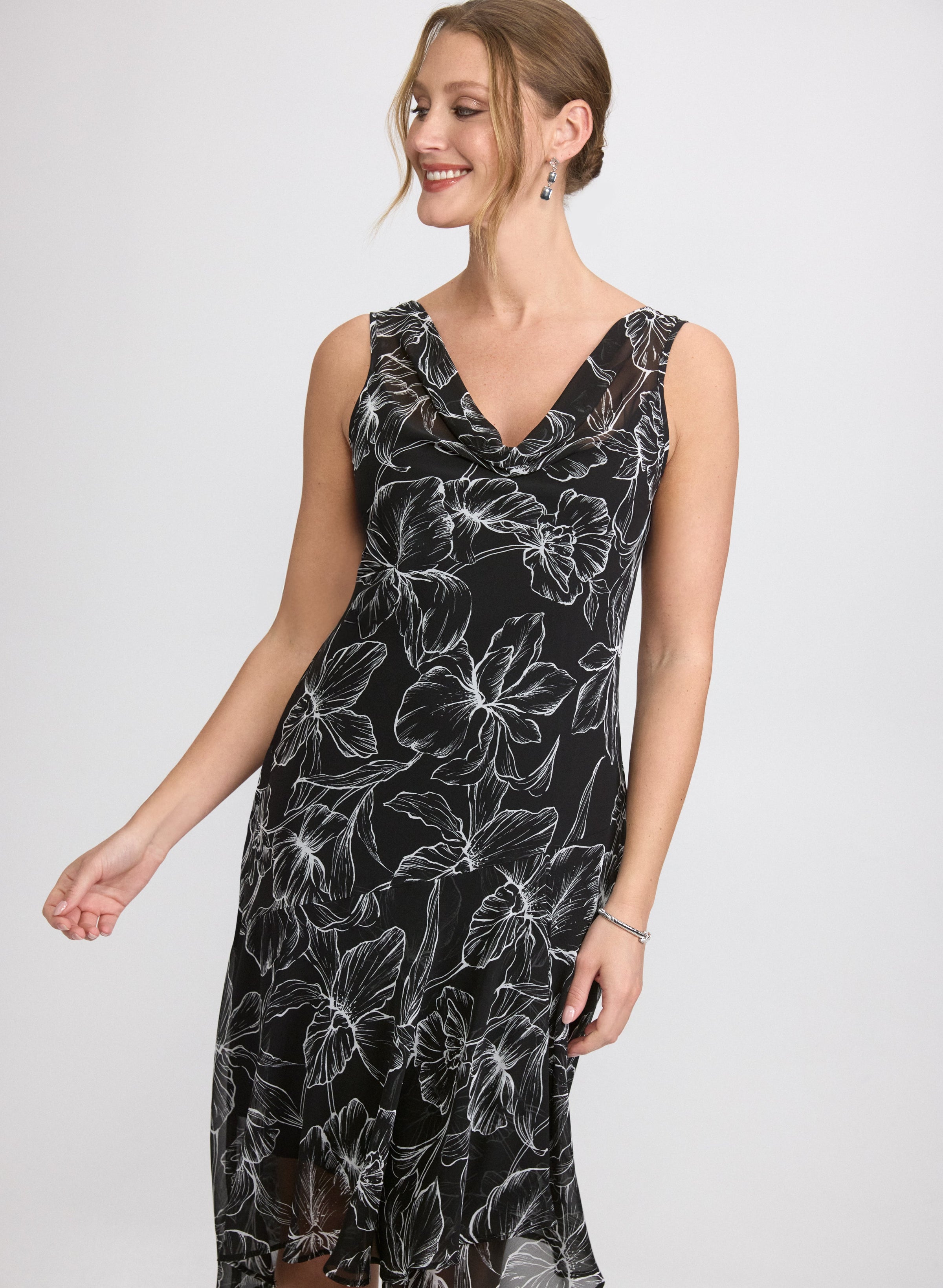 Floral Chiffon Dress