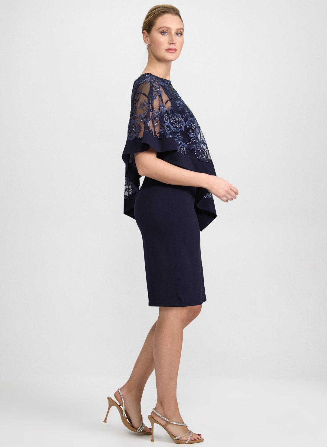 Floral Capelet Dress