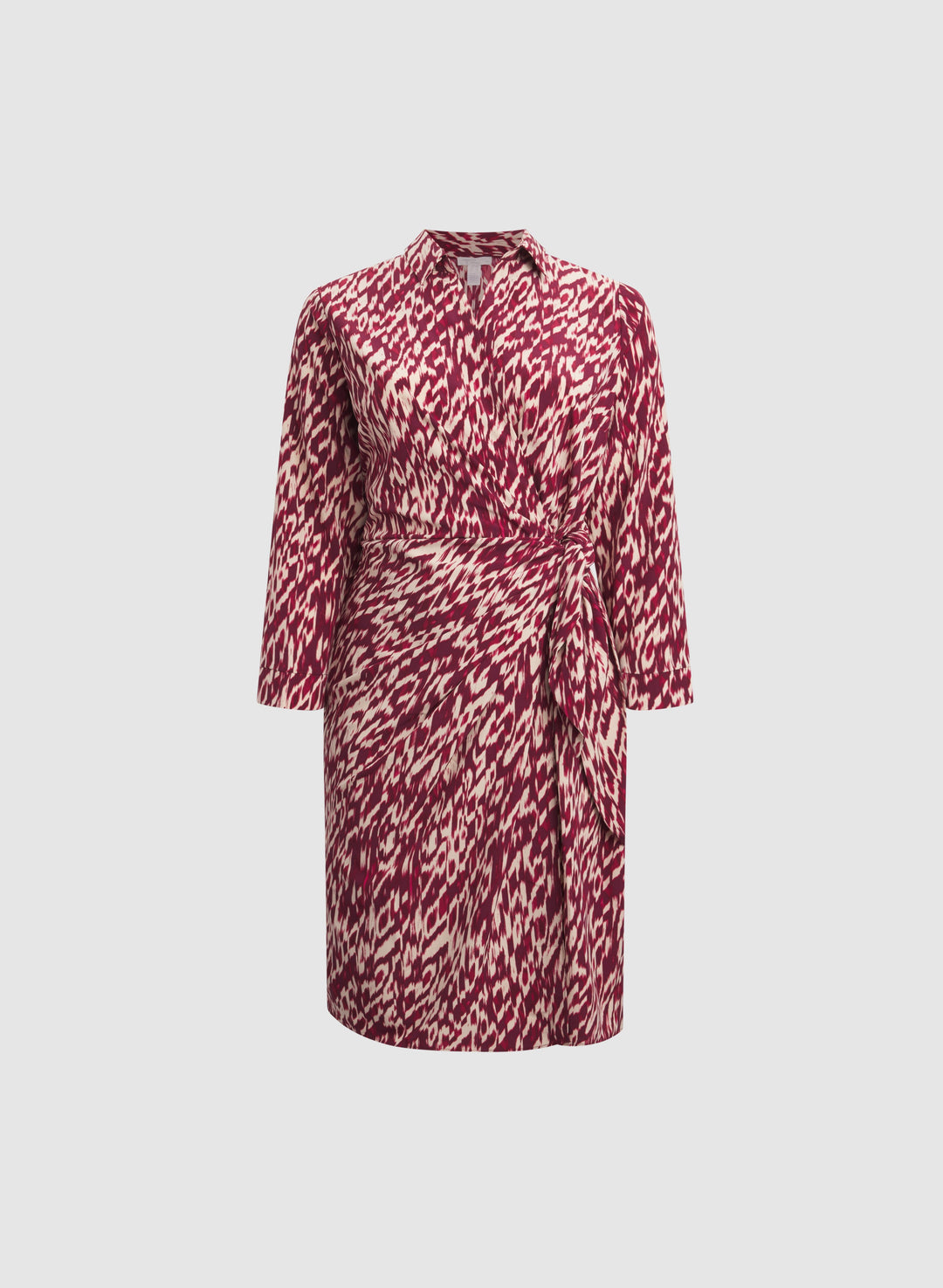 Abstract Tie-Waist Dress