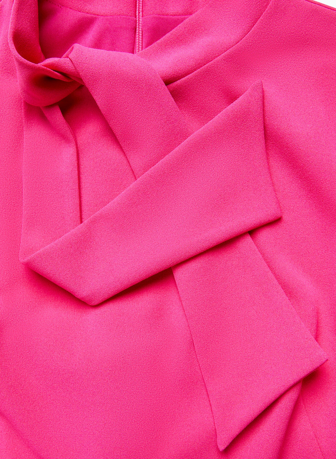 Sleeveless Tie Neck Dress