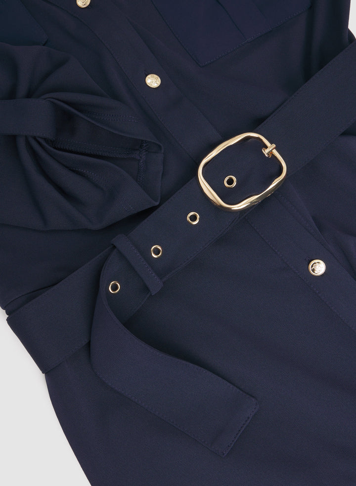 Belted Shirt Dress