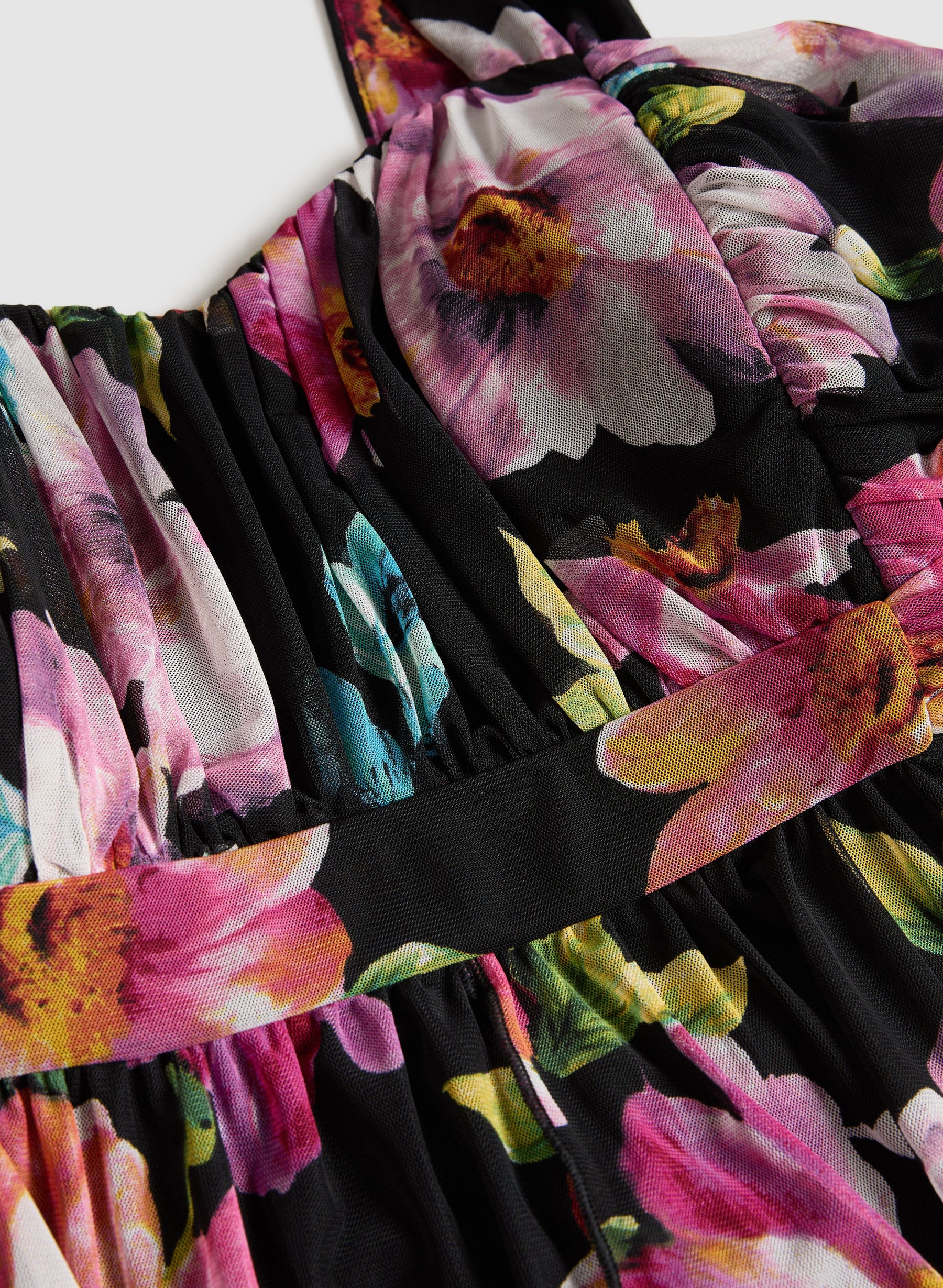 Chiffon Floral Maxi Dress