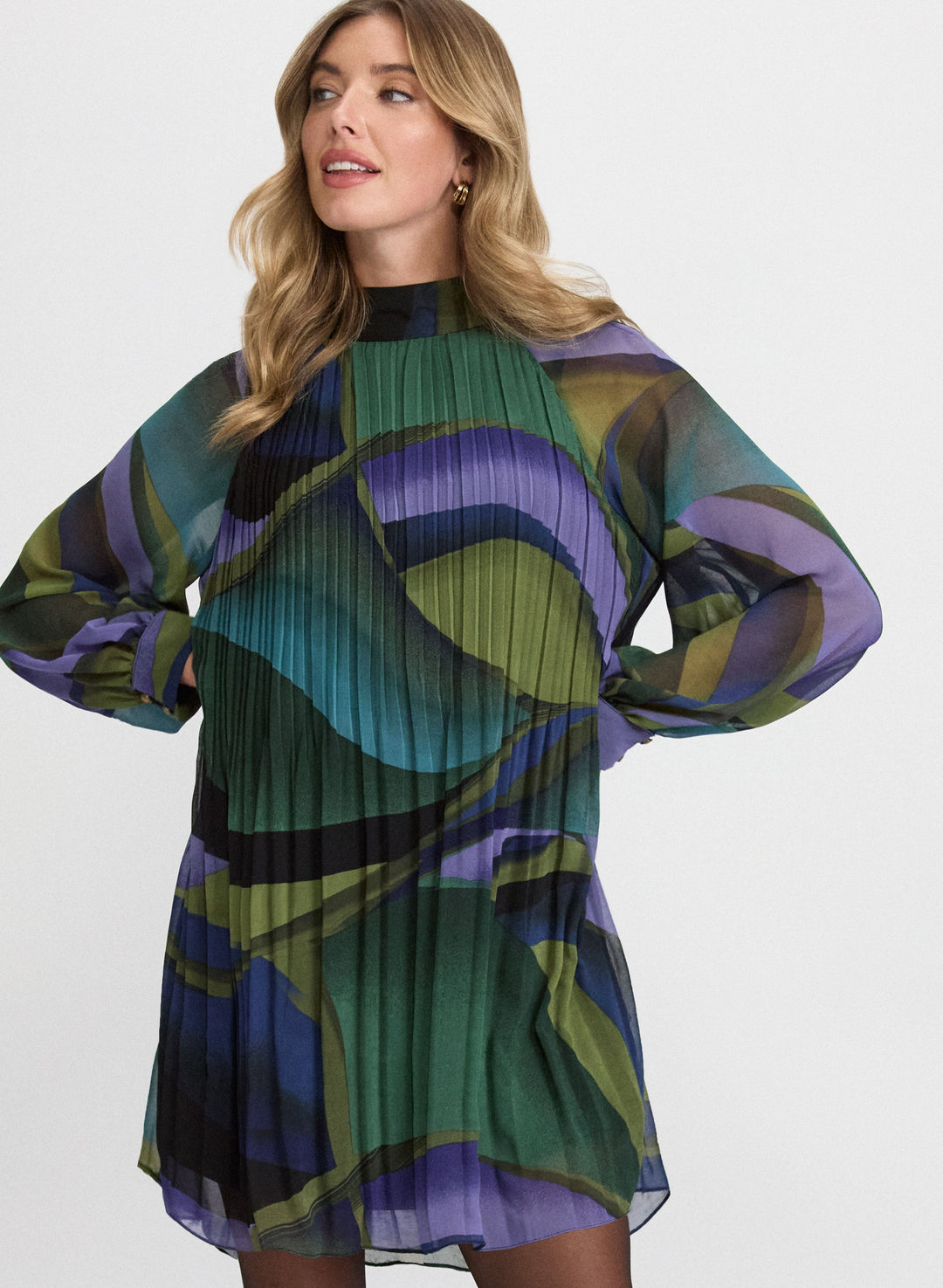 Swirl Chiffon Dress