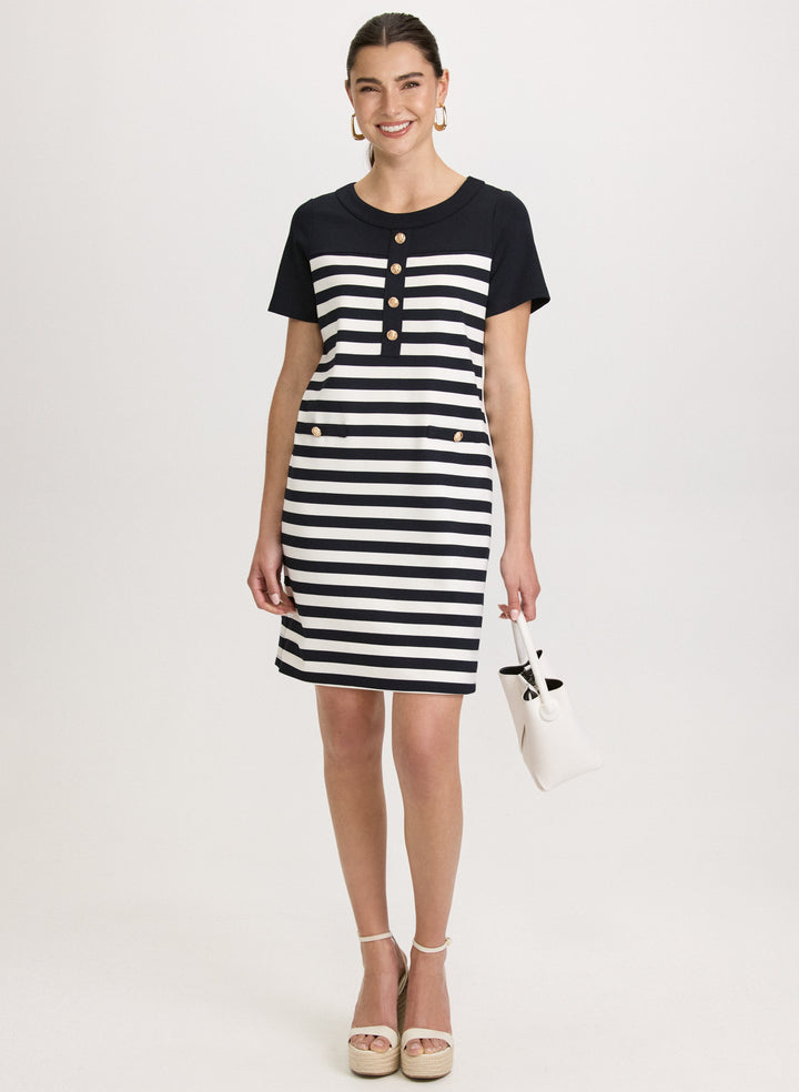 Striped A-Line Dress