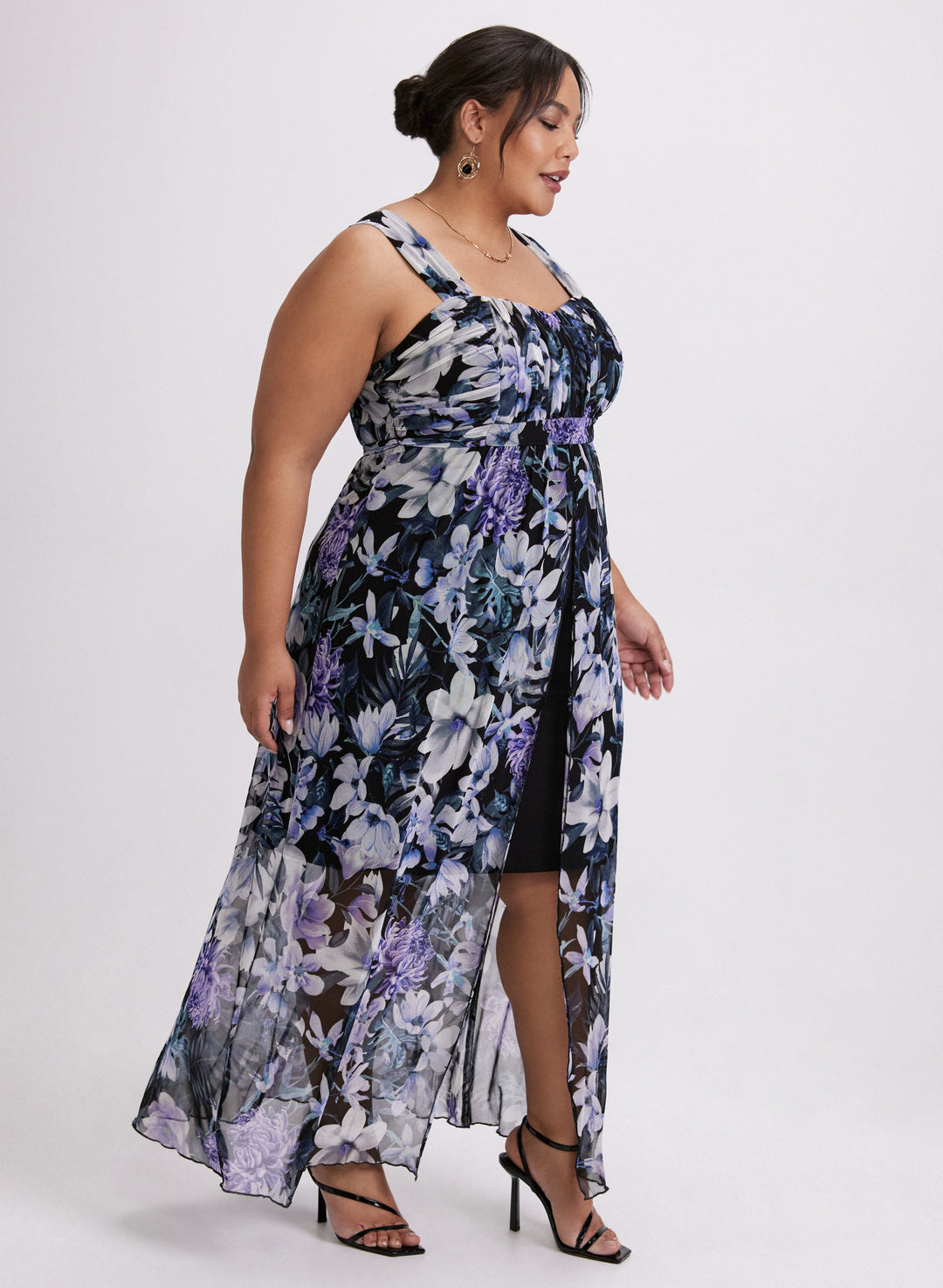Floral Mesh Dress