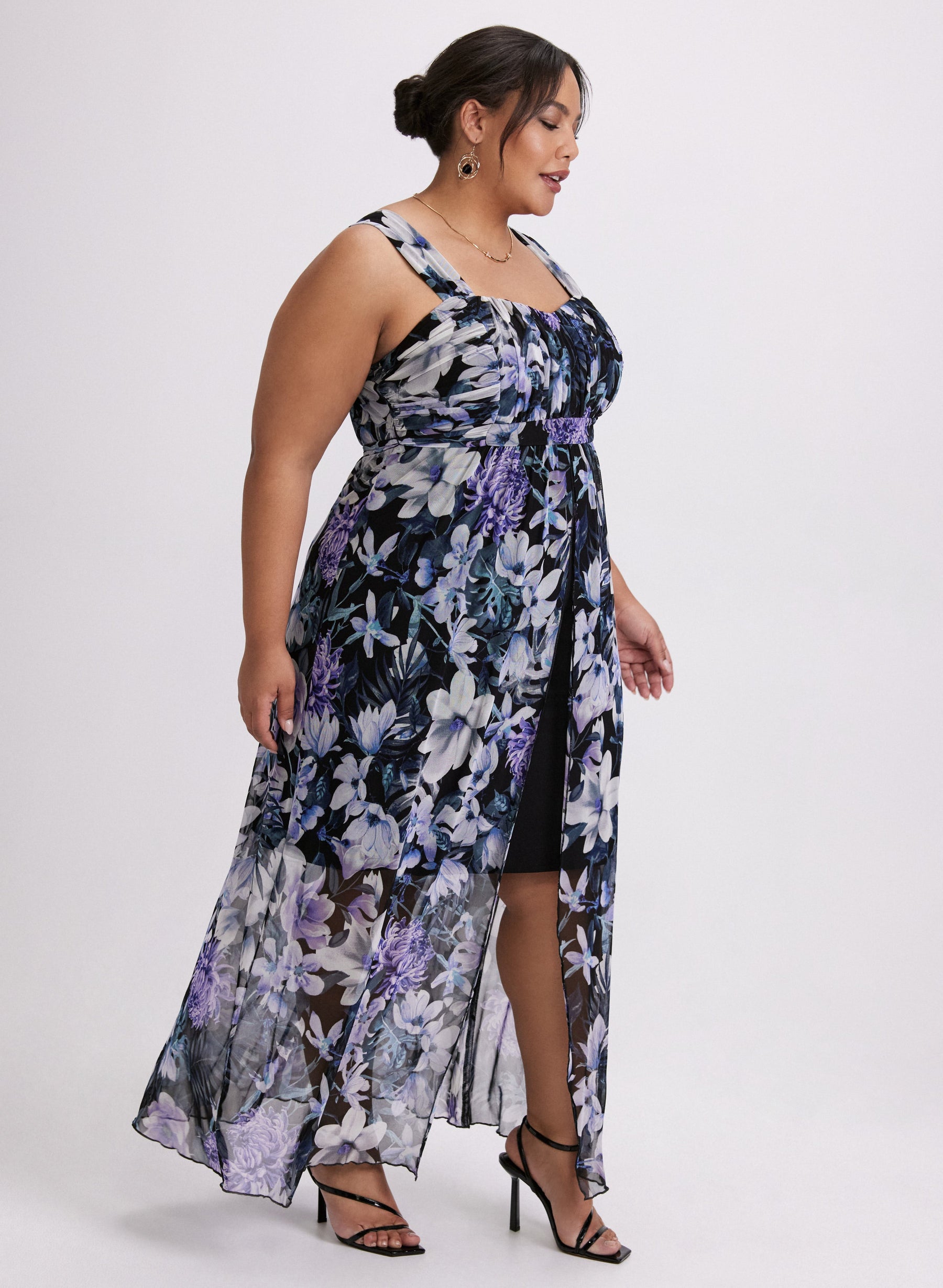 Floral Mesh Dress