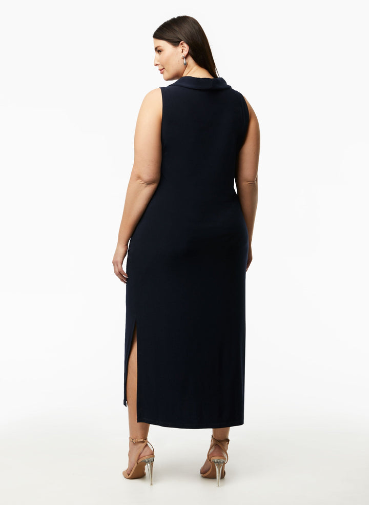 Joseph Ribkoff - Sleeveless Cowl Neck Dress