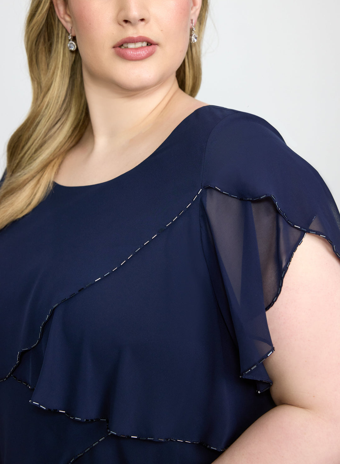 Tiered Chiffon Dress