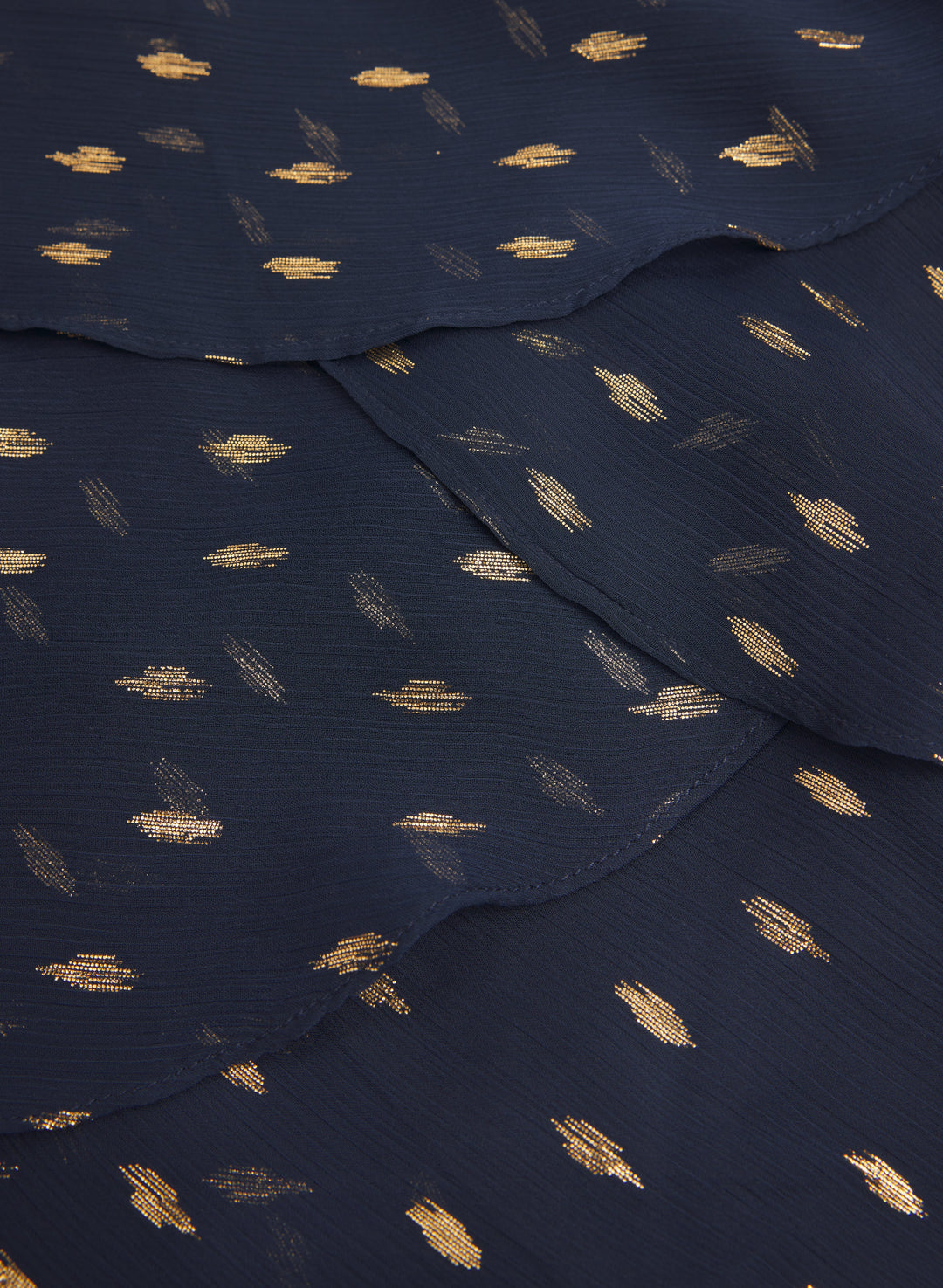Tiered Foil Print Dress