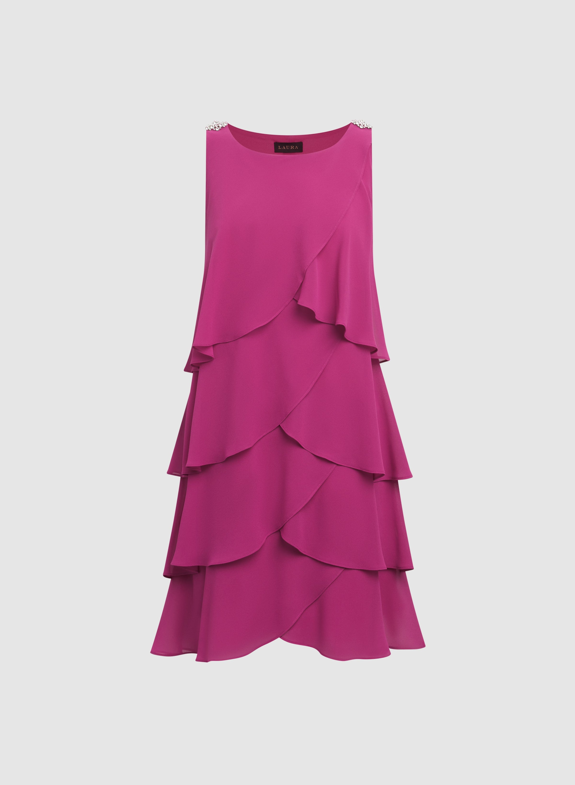 Tiered Chiffon Dress