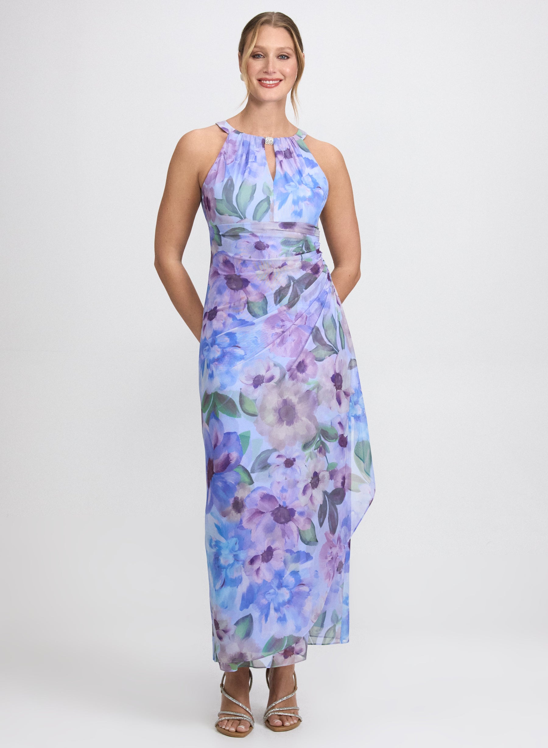 Floral Halter Dress