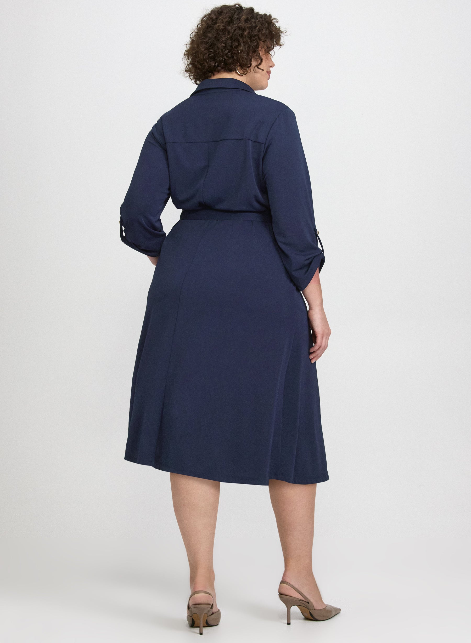 Belted Shirt Dress