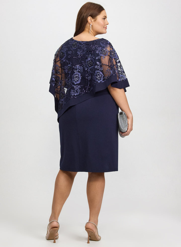 Floral Capelet Dress