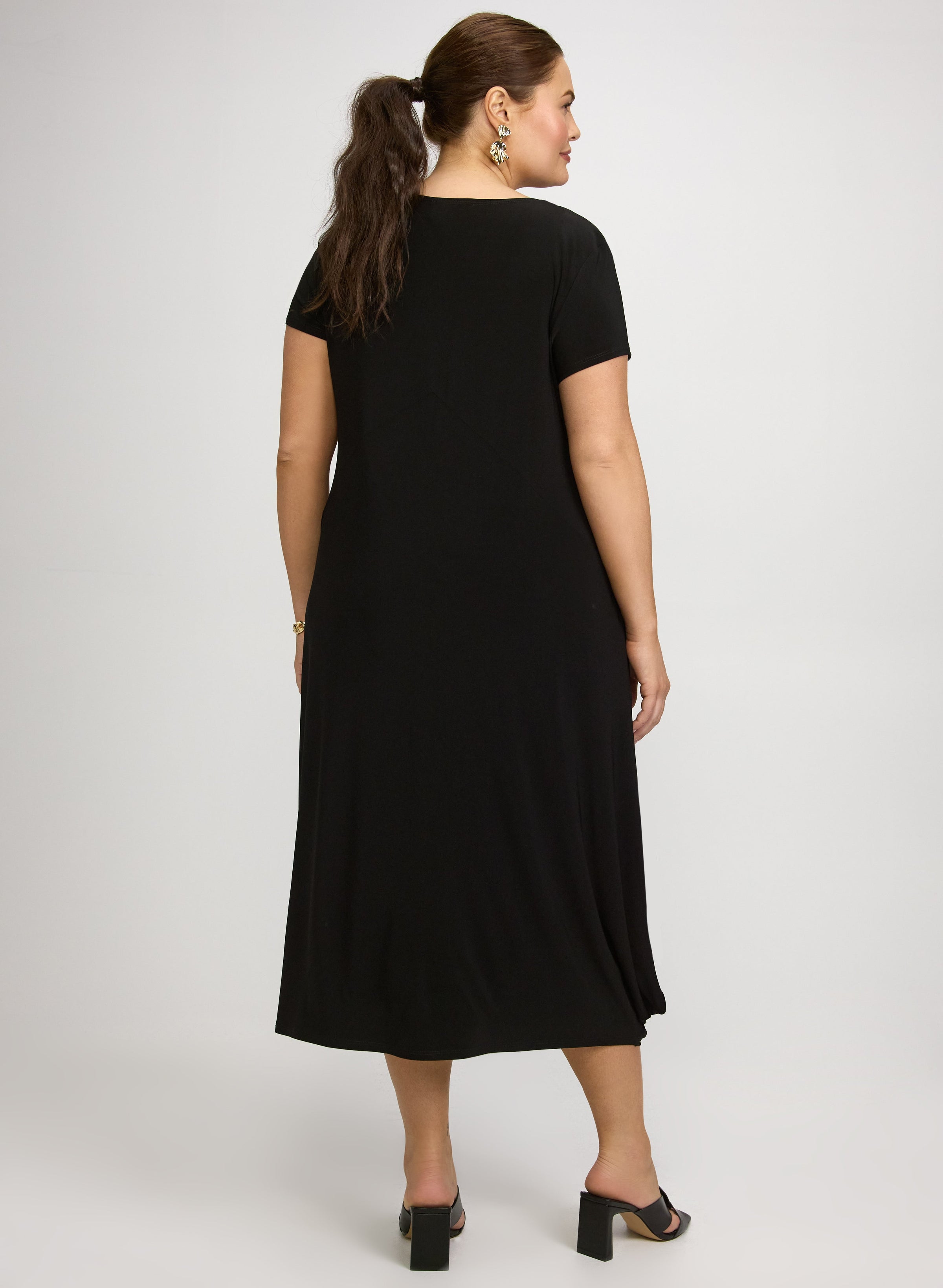 Joseph Ribkoff - Scoop Neck Midi Dress