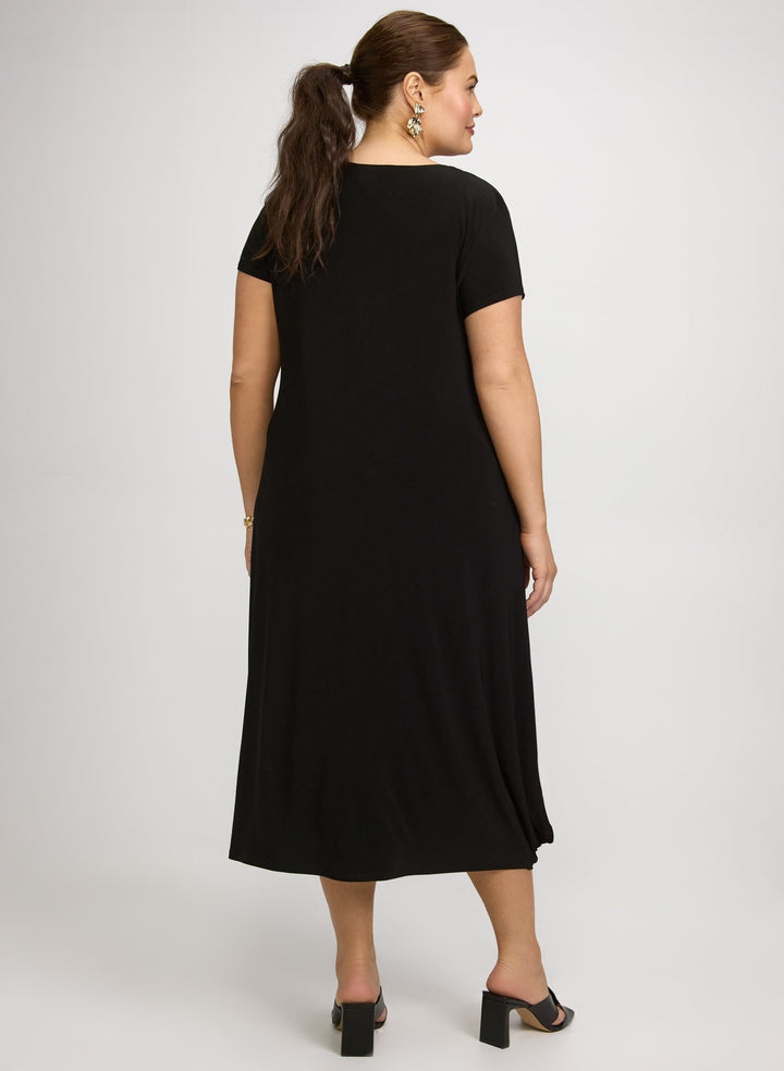 Joseph Ribkoff - Scoop Neck Midi Dress