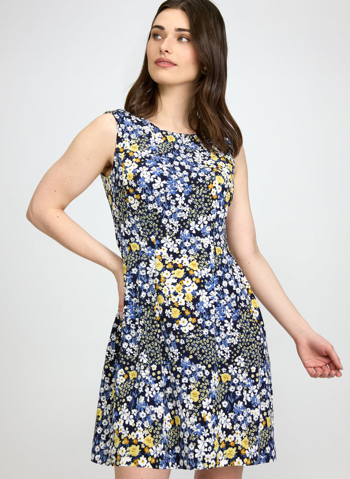 Floral Print Sleeveless Dress