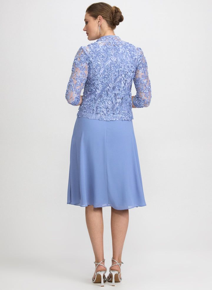 Soutache Jacket & Chiffon Dress Set