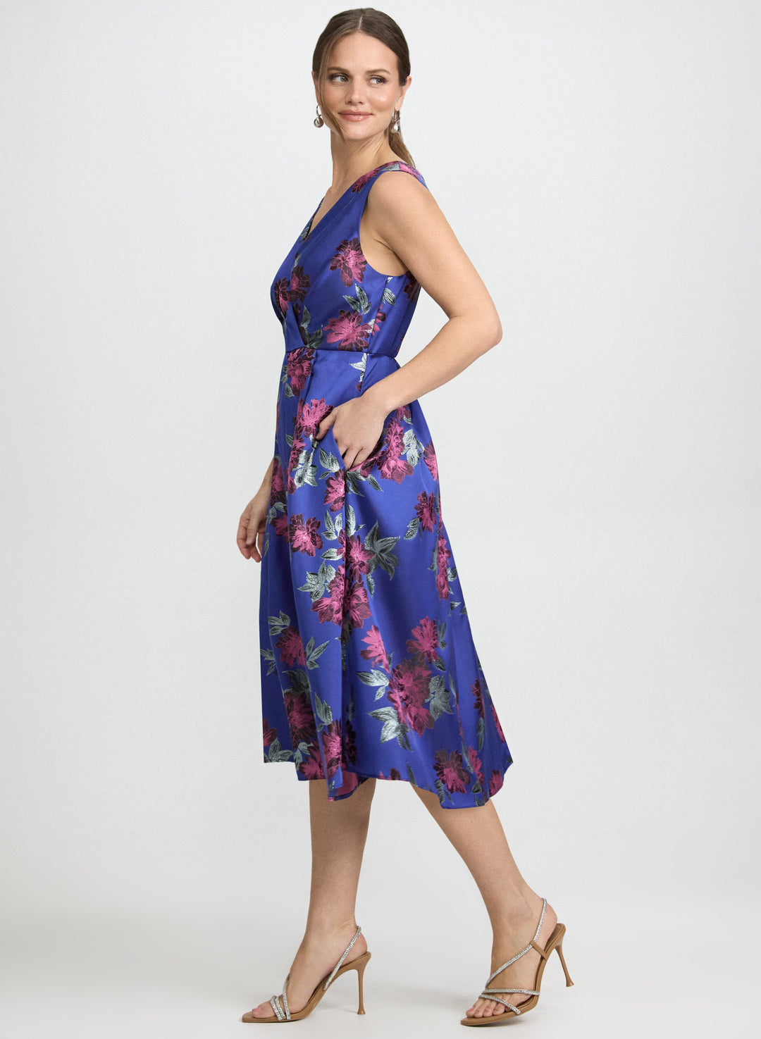 Floral Jacquard Dress