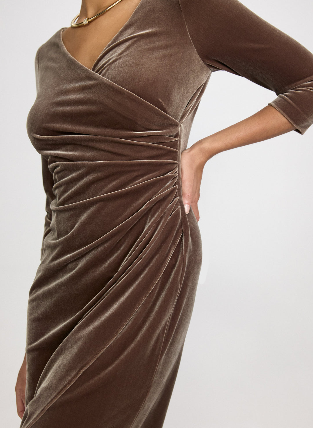 Fitted Velvet Dress