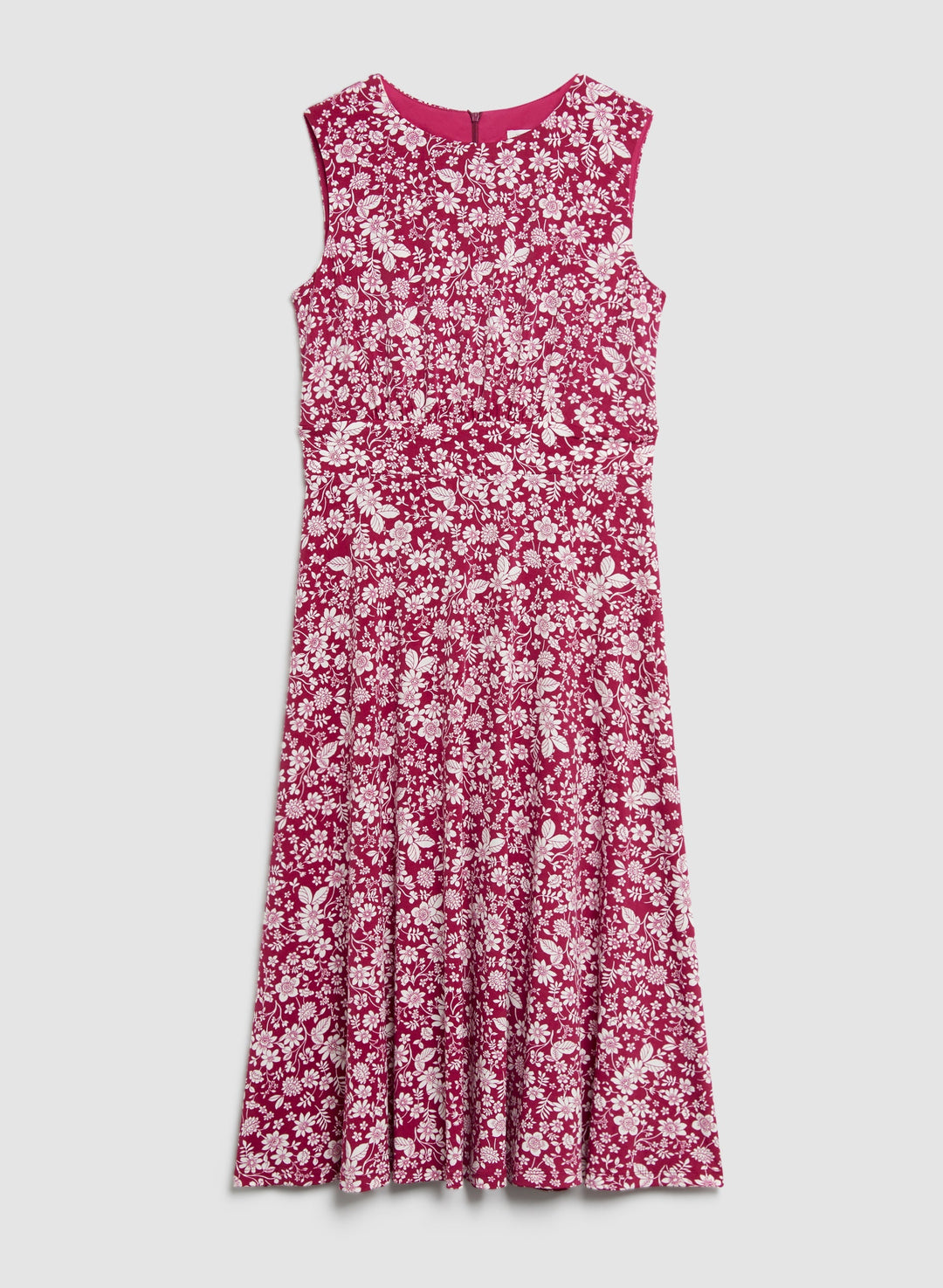 Sleeveless Floral Print Dress