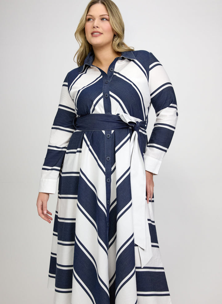 Joseph Ribkoff - Stripe Midi Dress