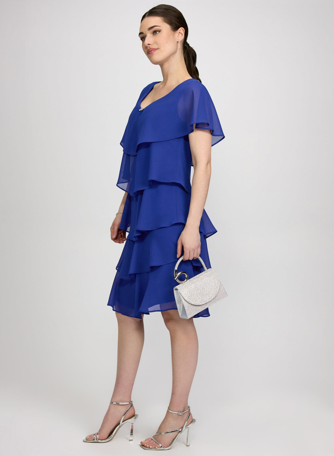 Tiered Capelet Dress