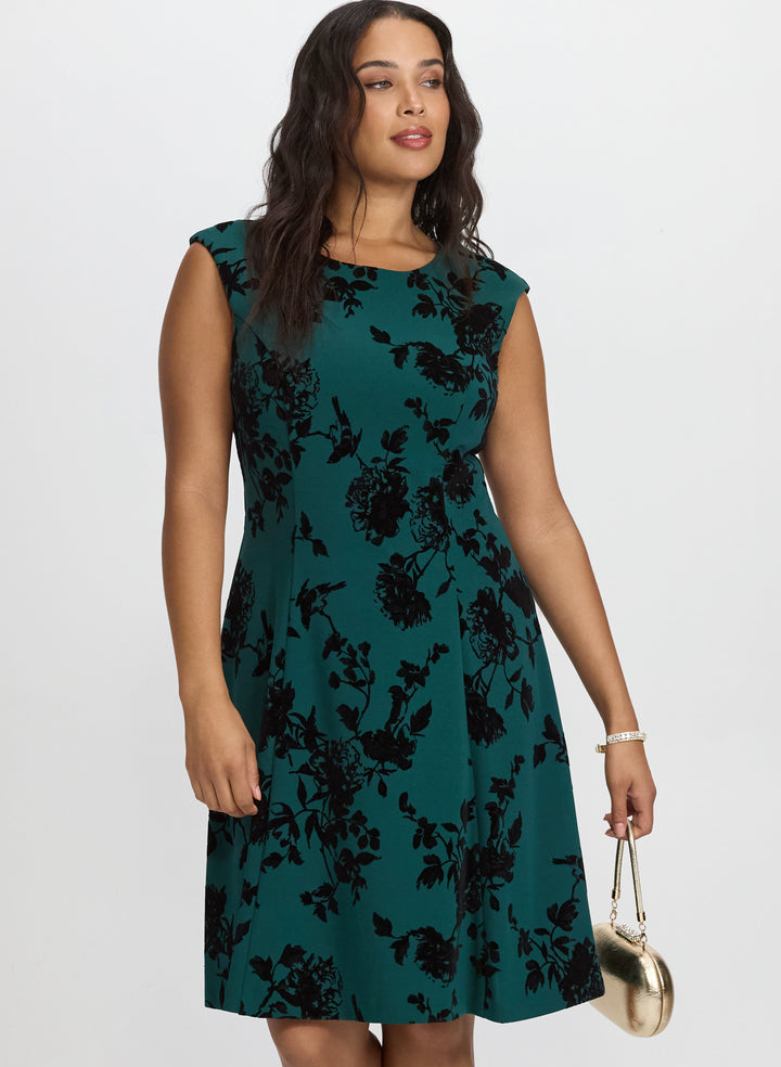 Floral Fit and Flare Dress