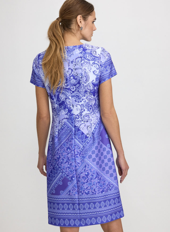Mixed Paisley Print Dress