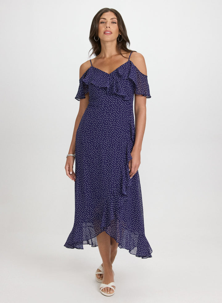 Polka Dot Chiffon Dress