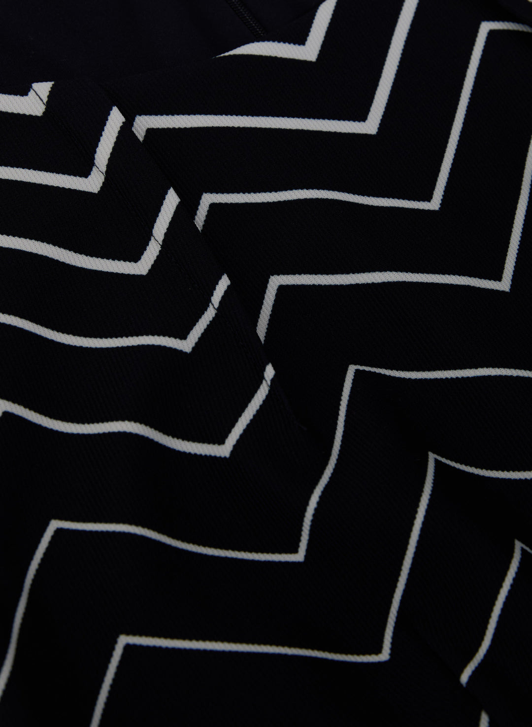 Zig-Zag Print Dress