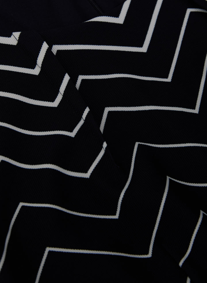 Zig-Zag Print Dress