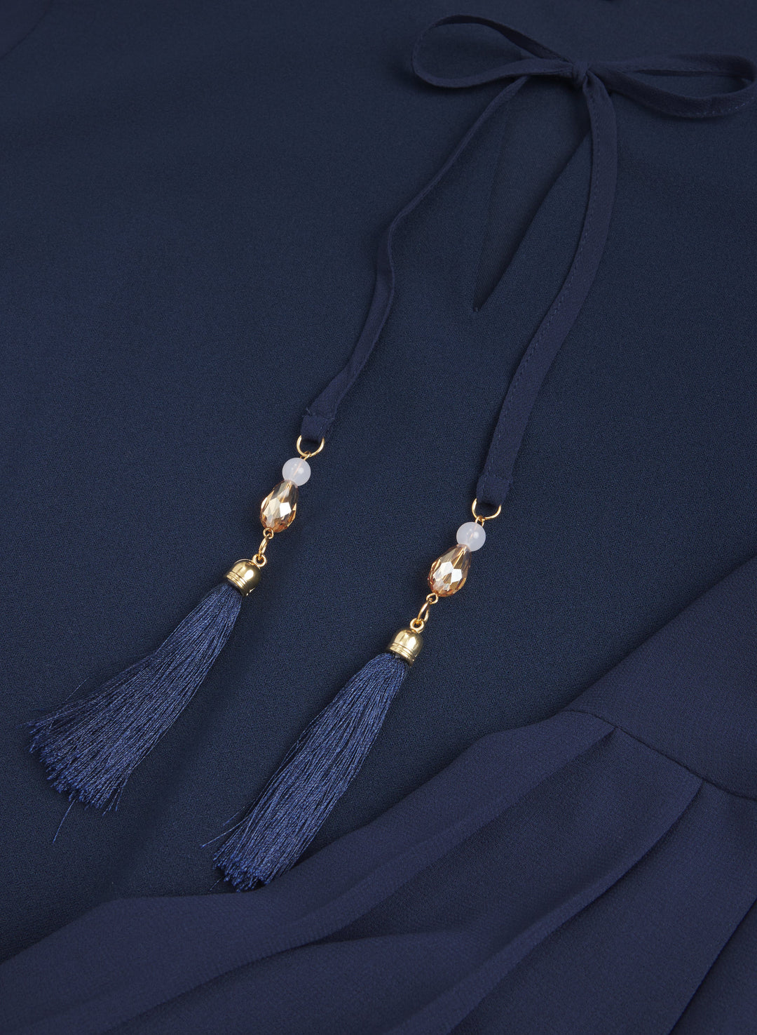 Tassel Drawstring Dress