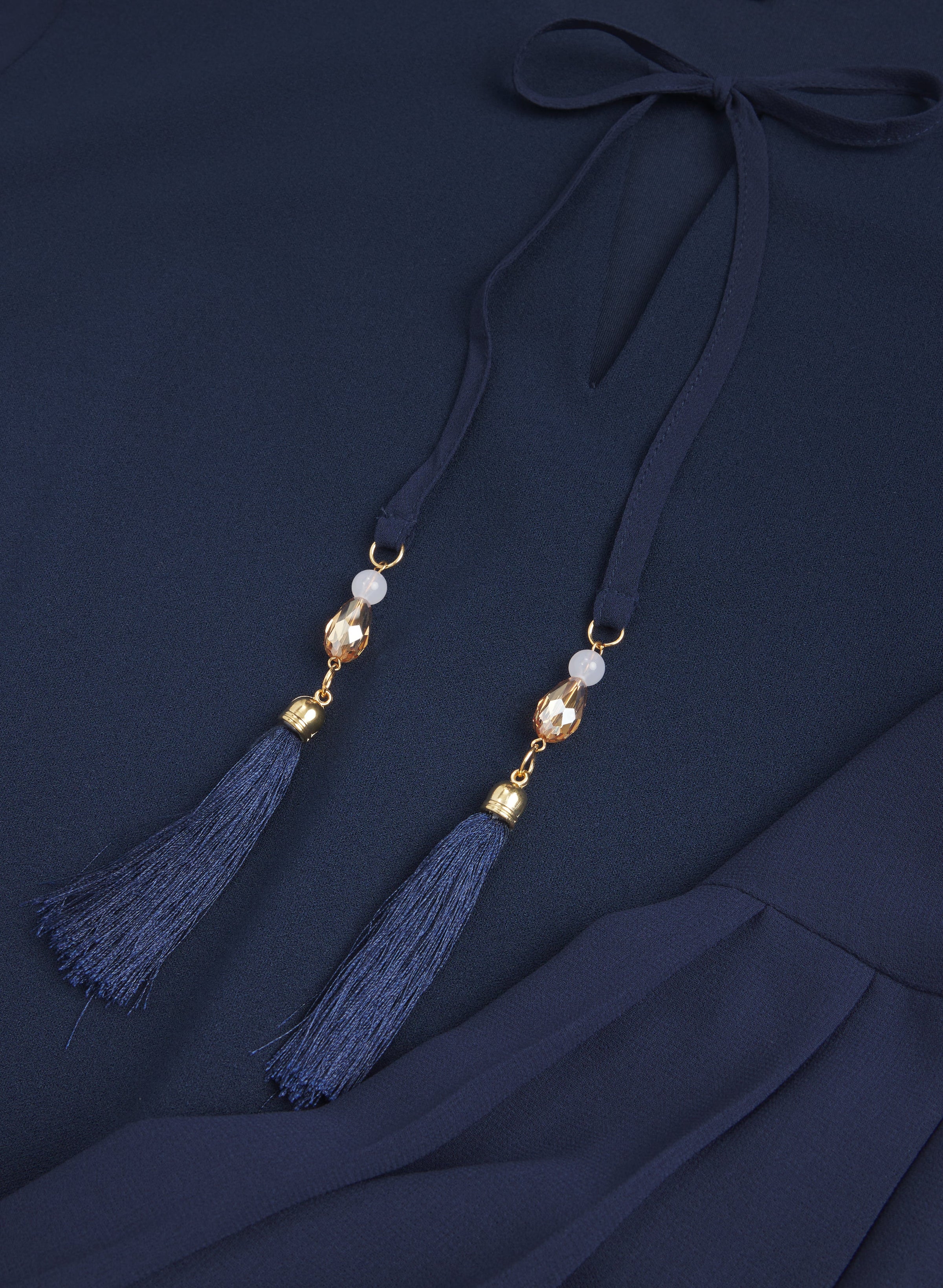 Tassel Drawstring Dress