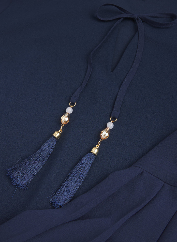 Tassel Drawstring Dress