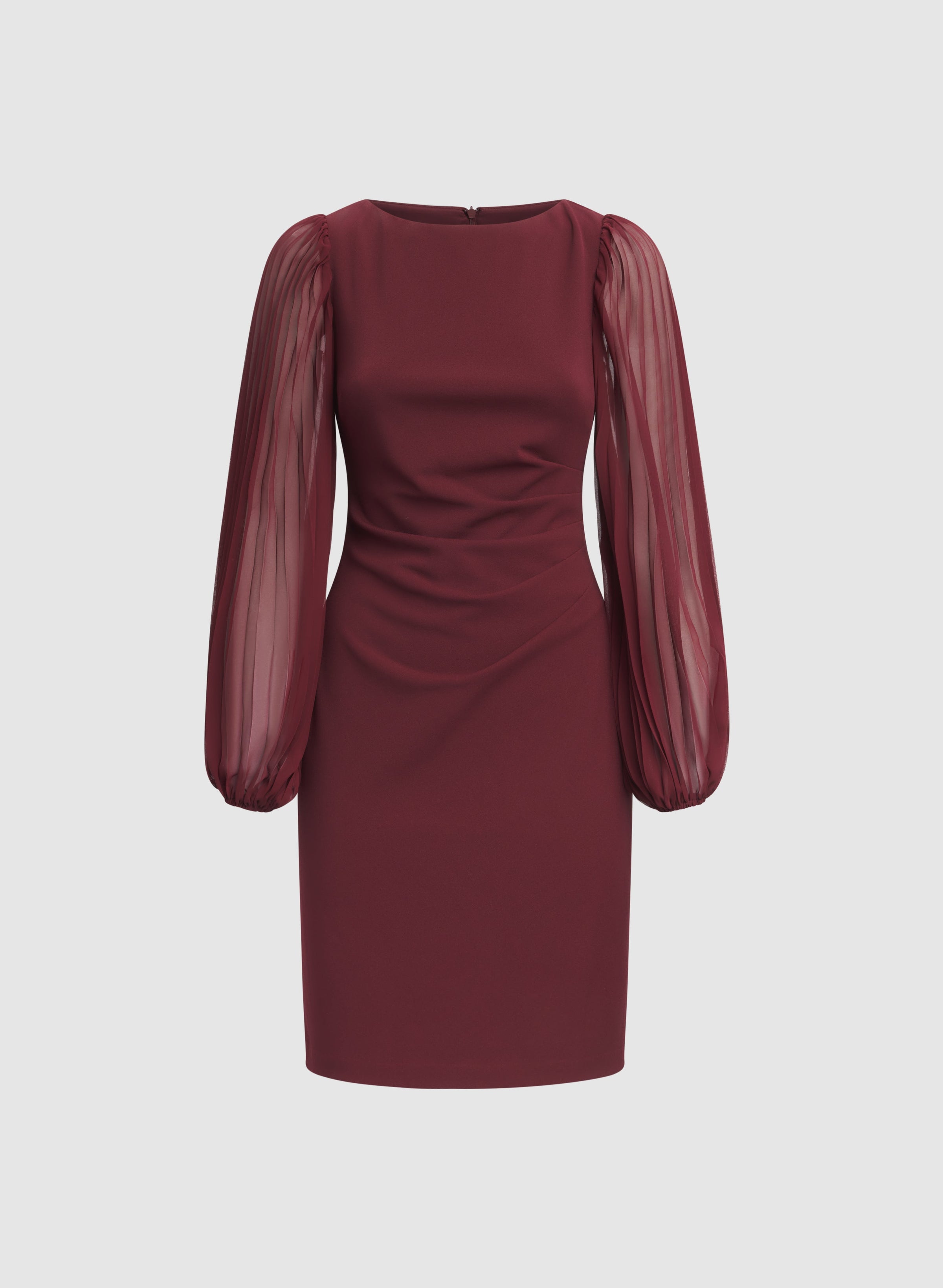 Pleated Sleeve Dress