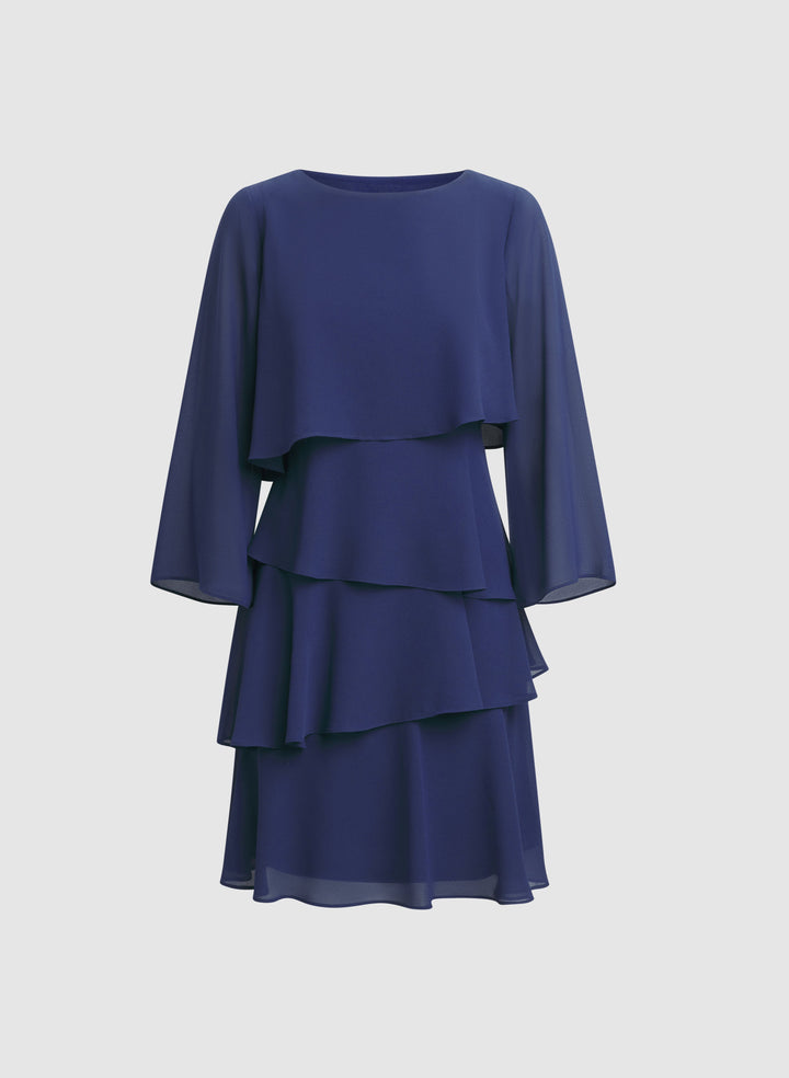 Tiered Chiffon Dress