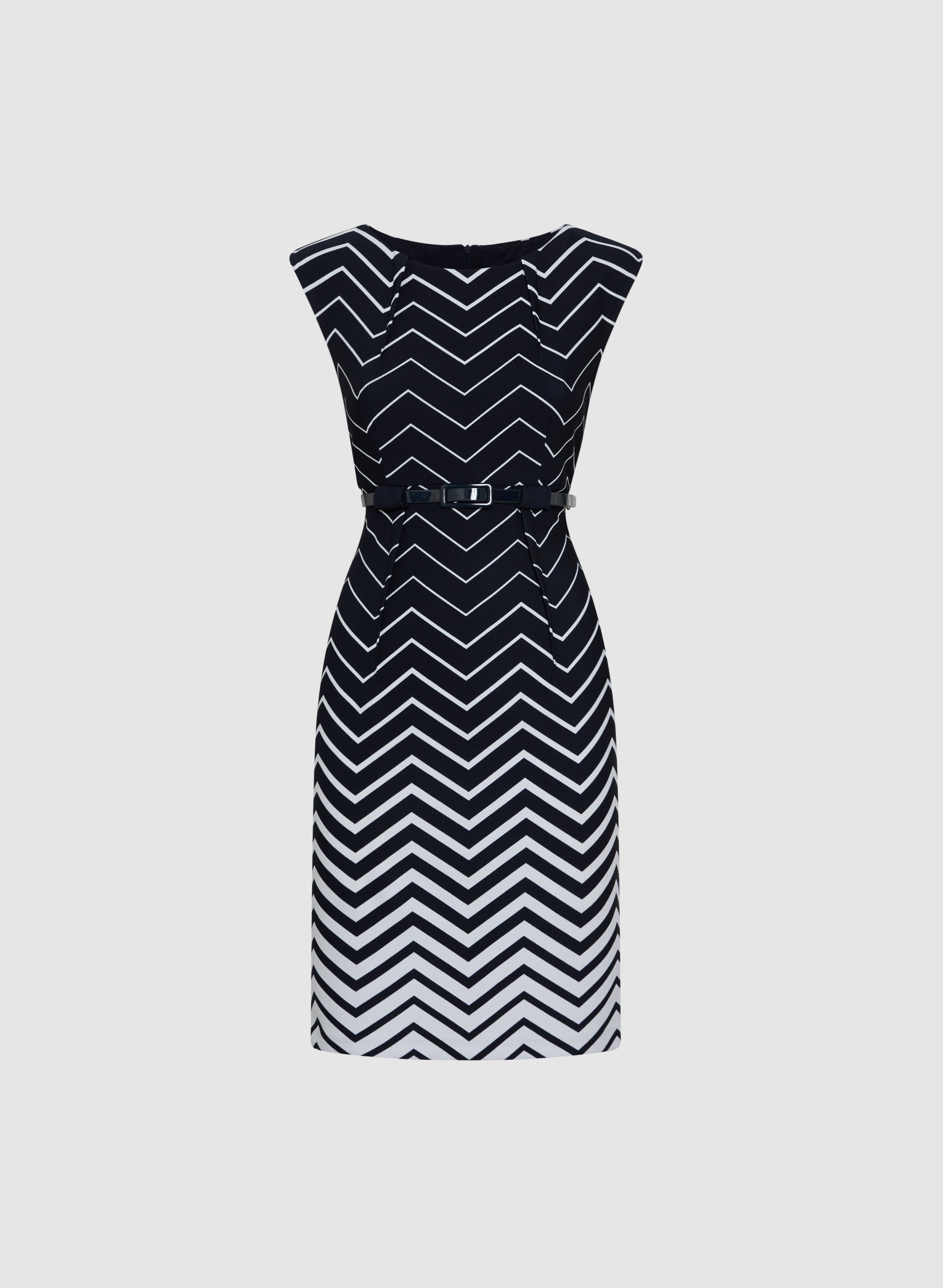 Zig-Zag Print Dress