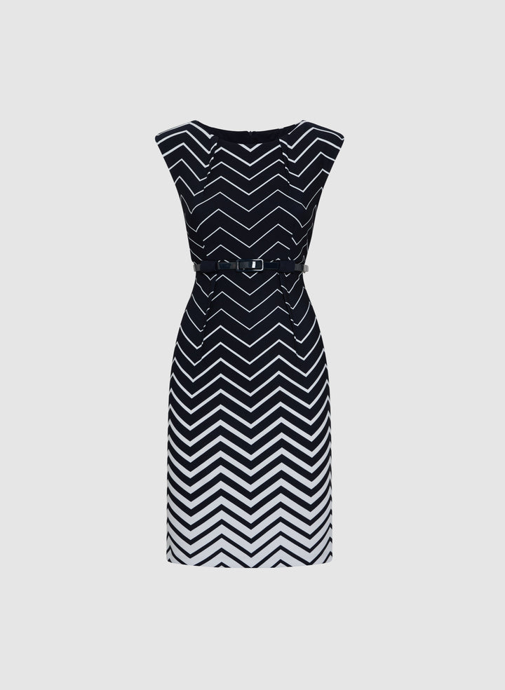 Zig-Zag Print Dress