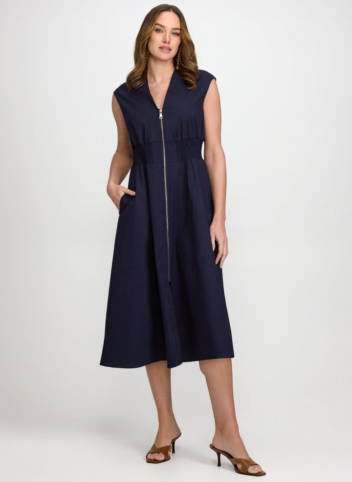 Zip Fit & Flare Dress
