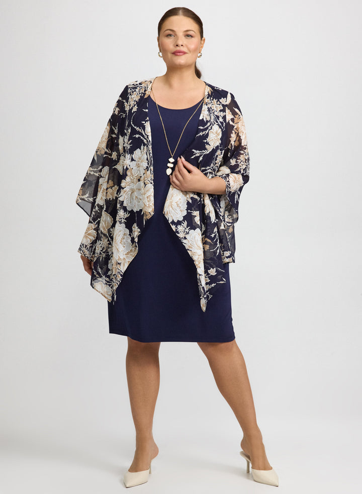 Floral Jacket & Jersey Dress