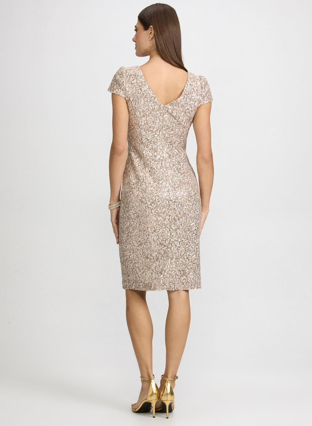 Sequined Lace Dress