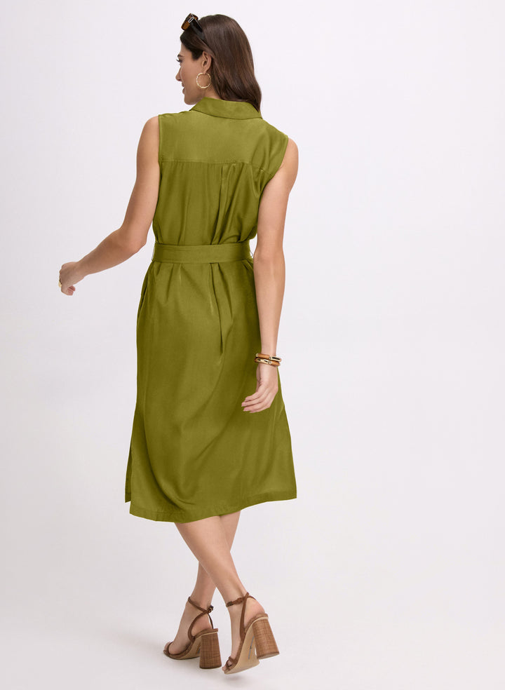 Belted Shirt Dress