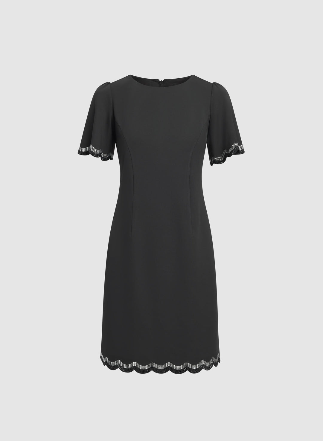 Scalloped Trim Dress
