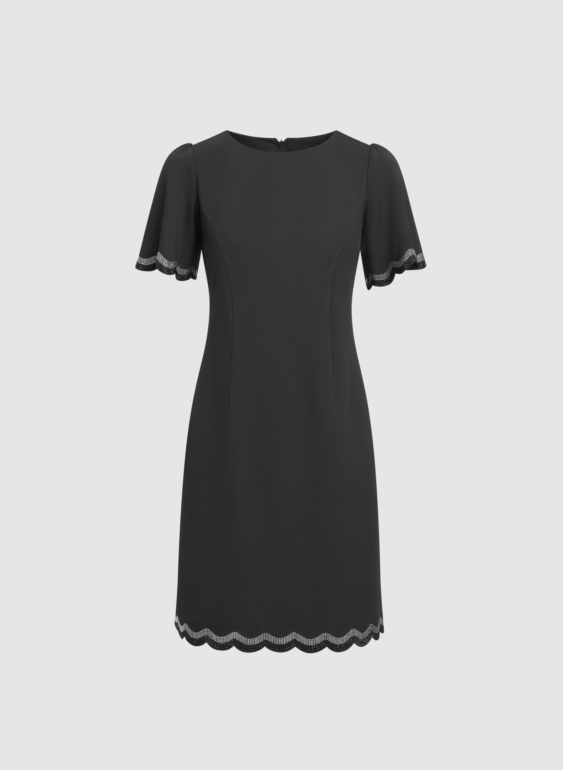 Scalloped Trim Dress