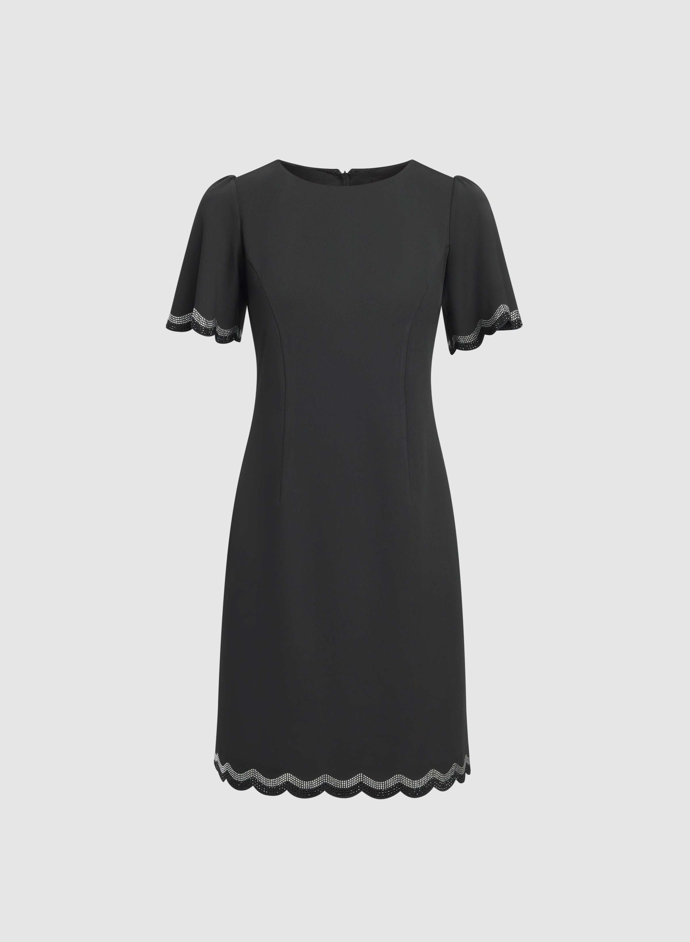 Scalloped Trim Dress