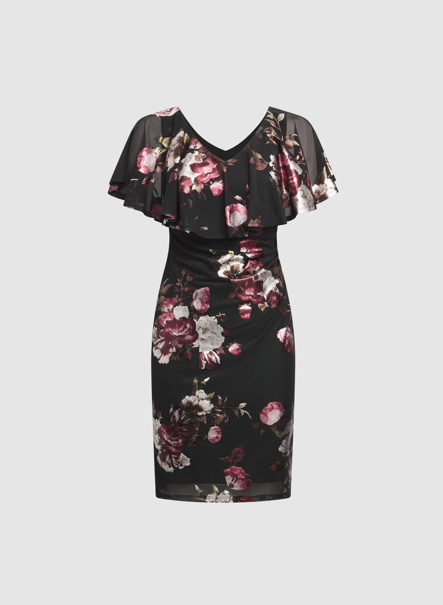 Floral Capelet Dress