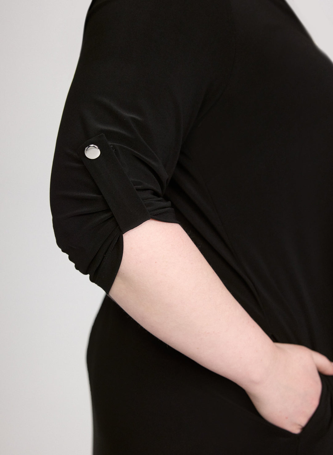 Half-Zip Jersey Dress